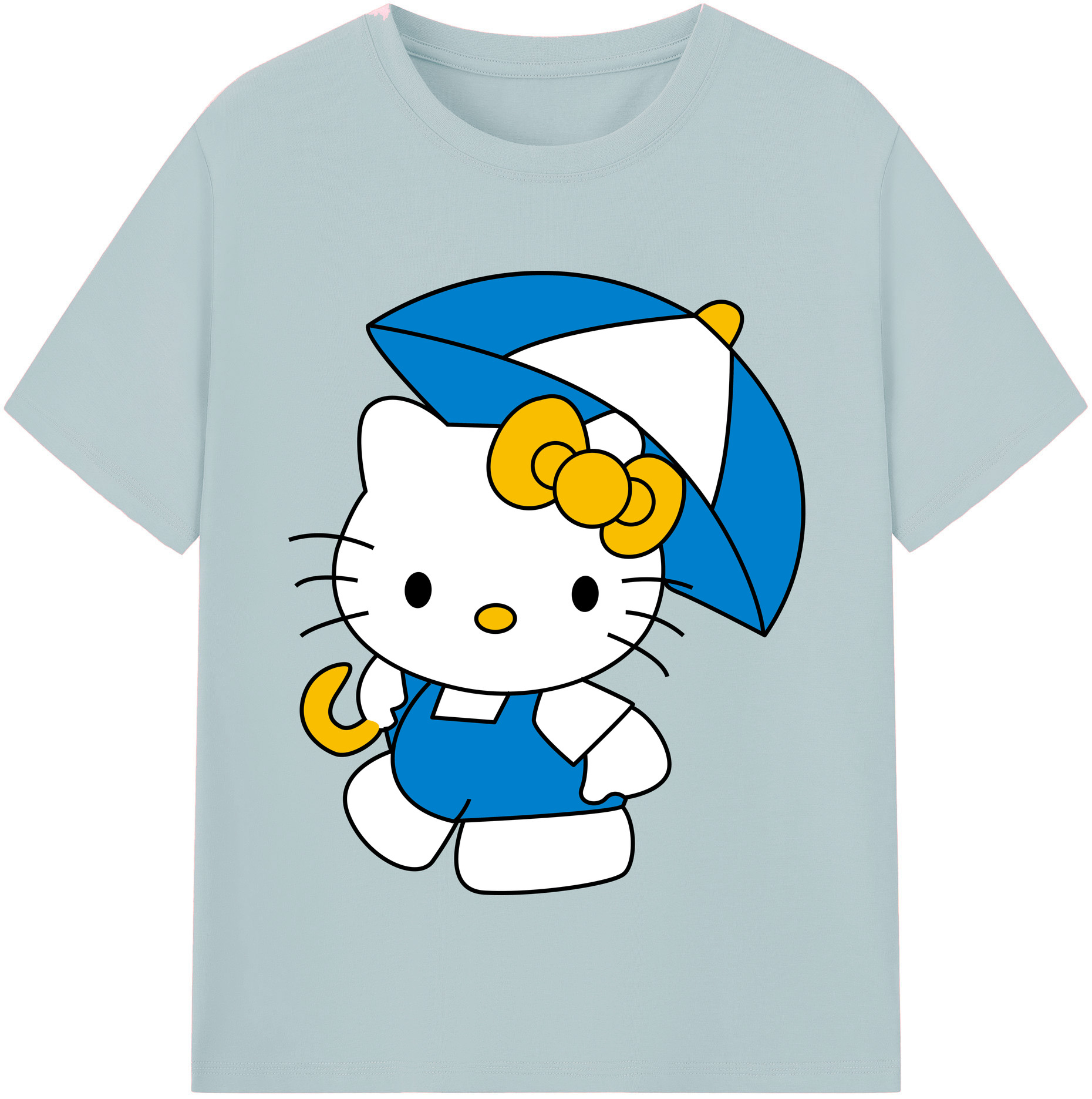 （画像用） Hello Kitty ハローキティ 綿100％半袖Tシャツ（フロントプリント）